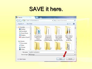 SAVE it here.SAVE it here.
 