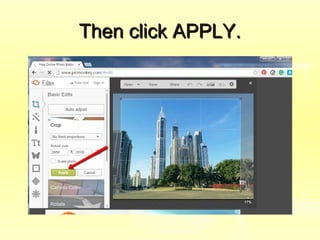 Then click APPLY.Then click APPLY.
 