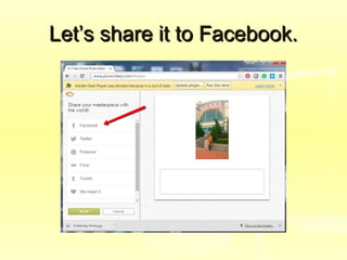 Let’s share it to Facebook.Let’s share it to Facebook.
 