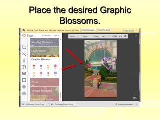 Place the desired GraphicPlace the desired Graphic
Blossoms.Blossoms.
 