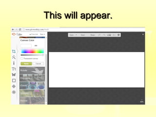 This will appear.This will appear.
 