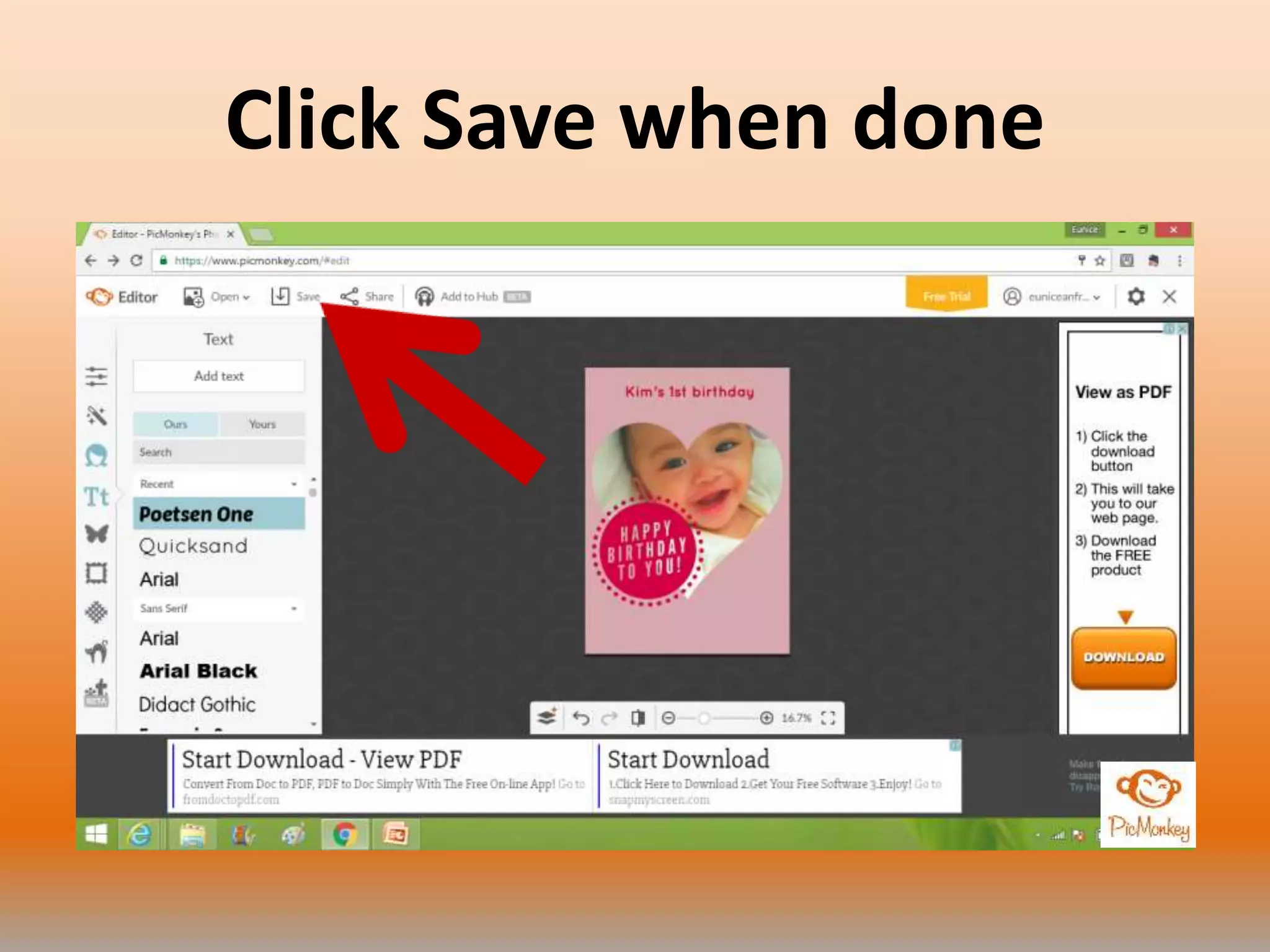 Click Save when done
 
