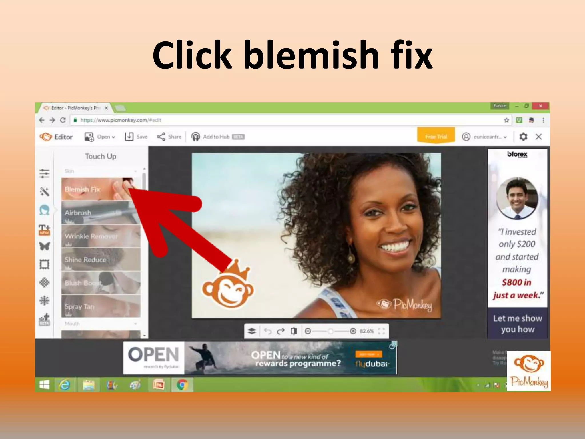 Click blemish fix
 
