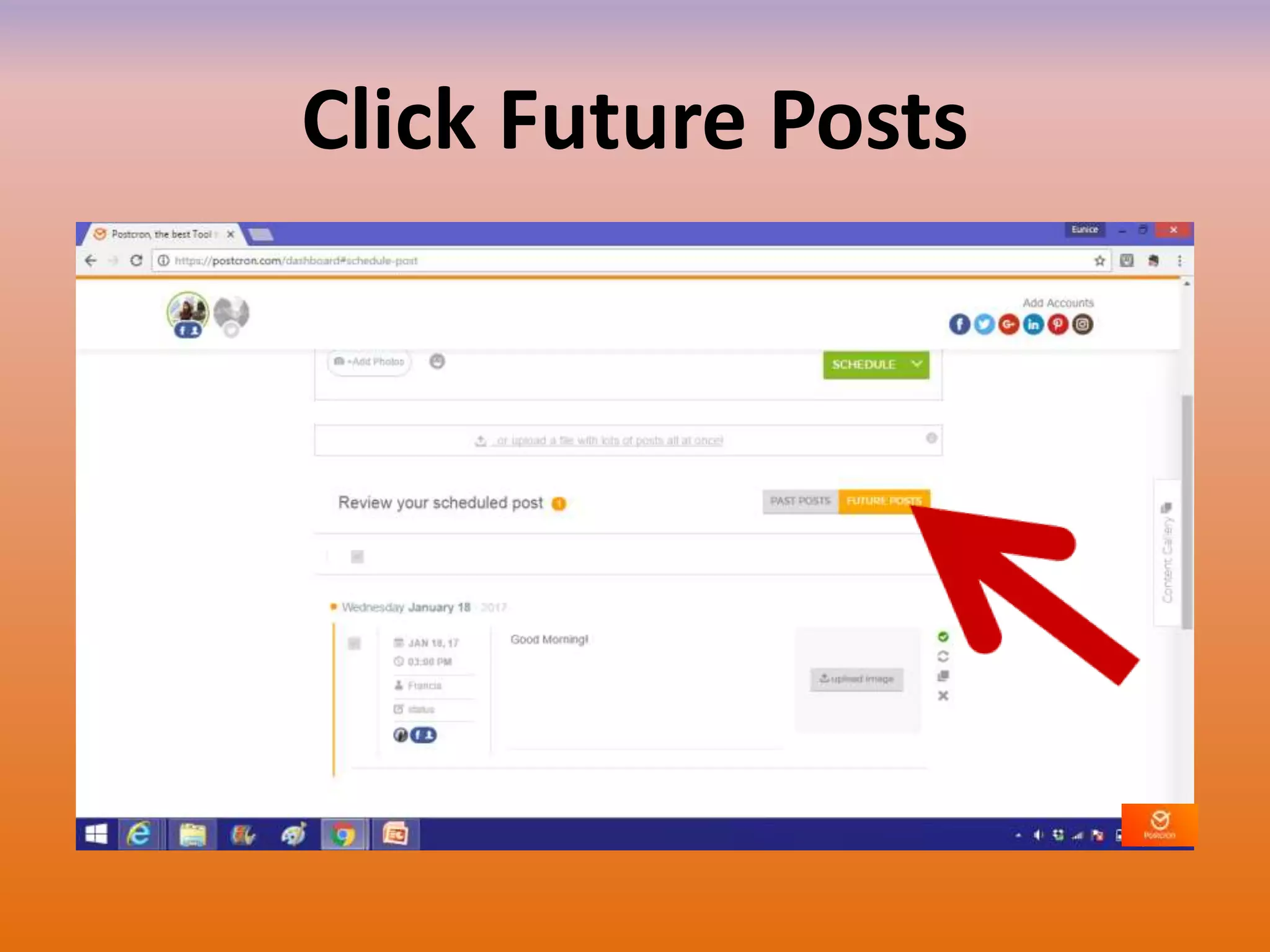 Click Future Posts
 