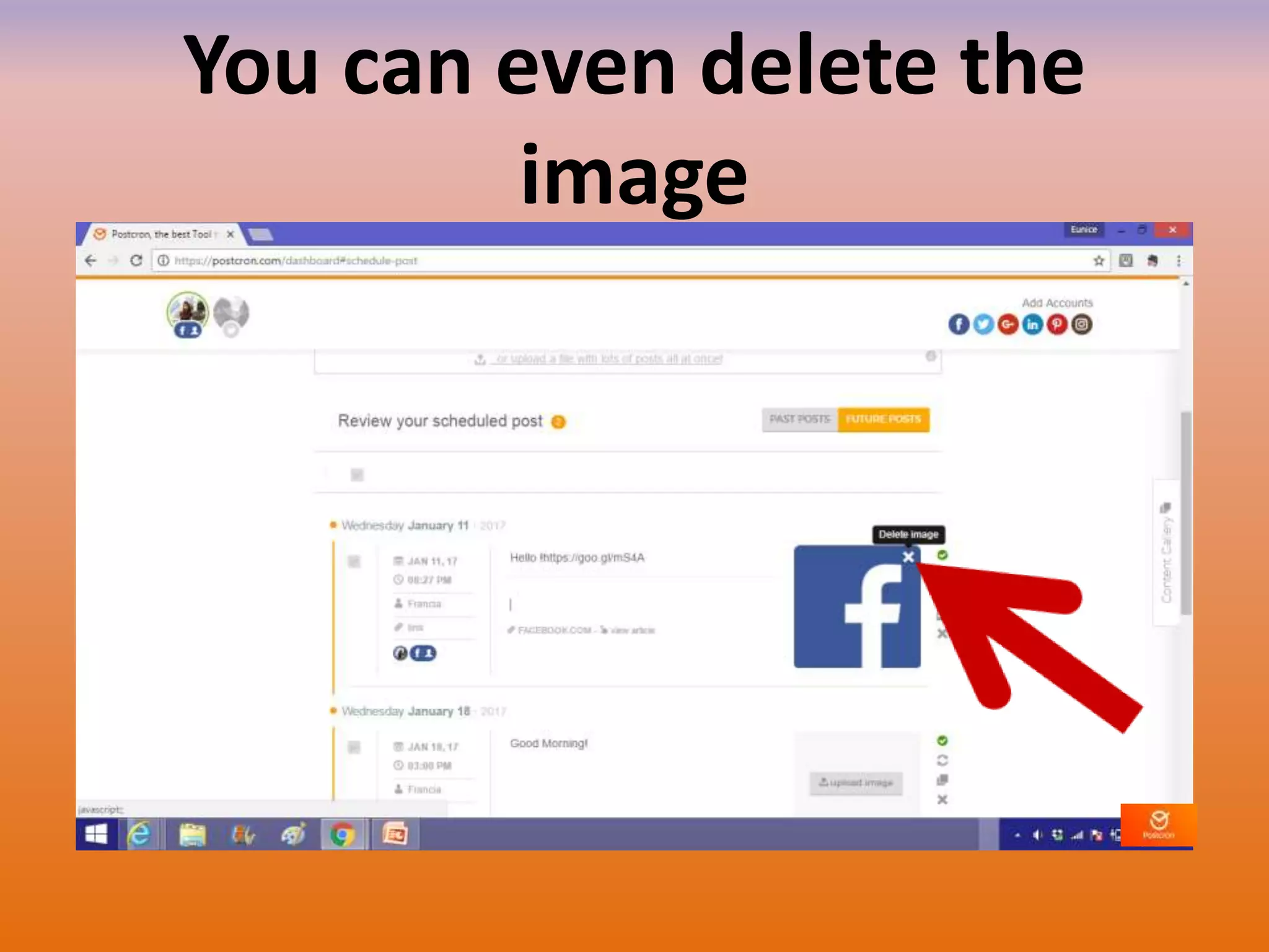 You can even delete the
image
 