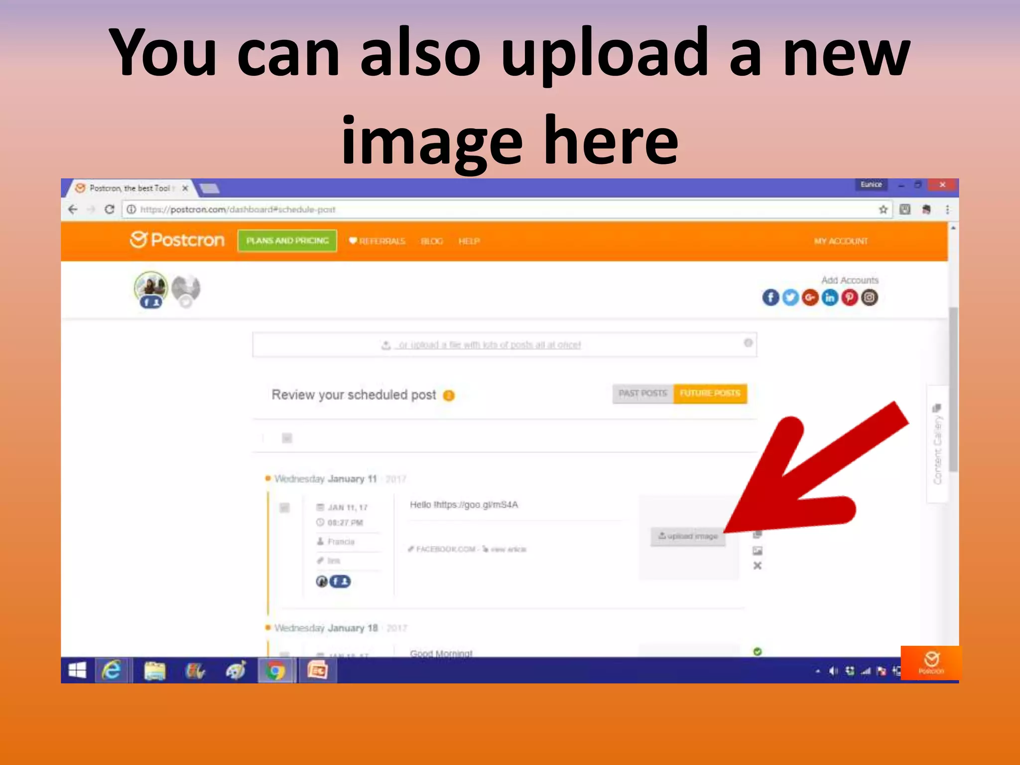 You can also upload a new
image here
 