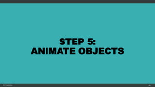 STEP 5:
ANIMATE OBJECTS
MFTPULIDO2015 100
 