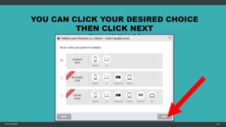 MFTPULIDO2015 115
YOU CAN CLICK YOUR DESIRED CHOICE
THEN CLICK NEXT
 