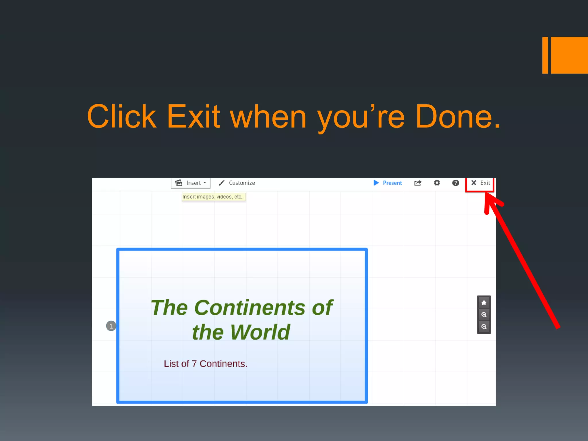 Click Exit when you’re Done.
 