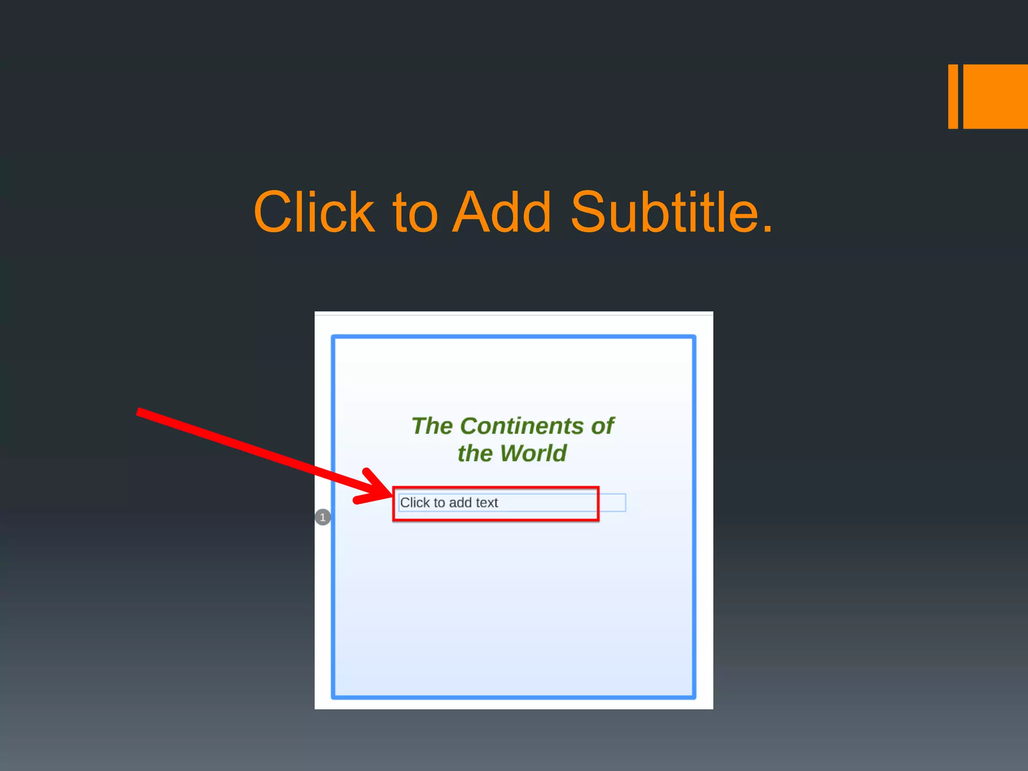 Click to Add Subtitle.
 