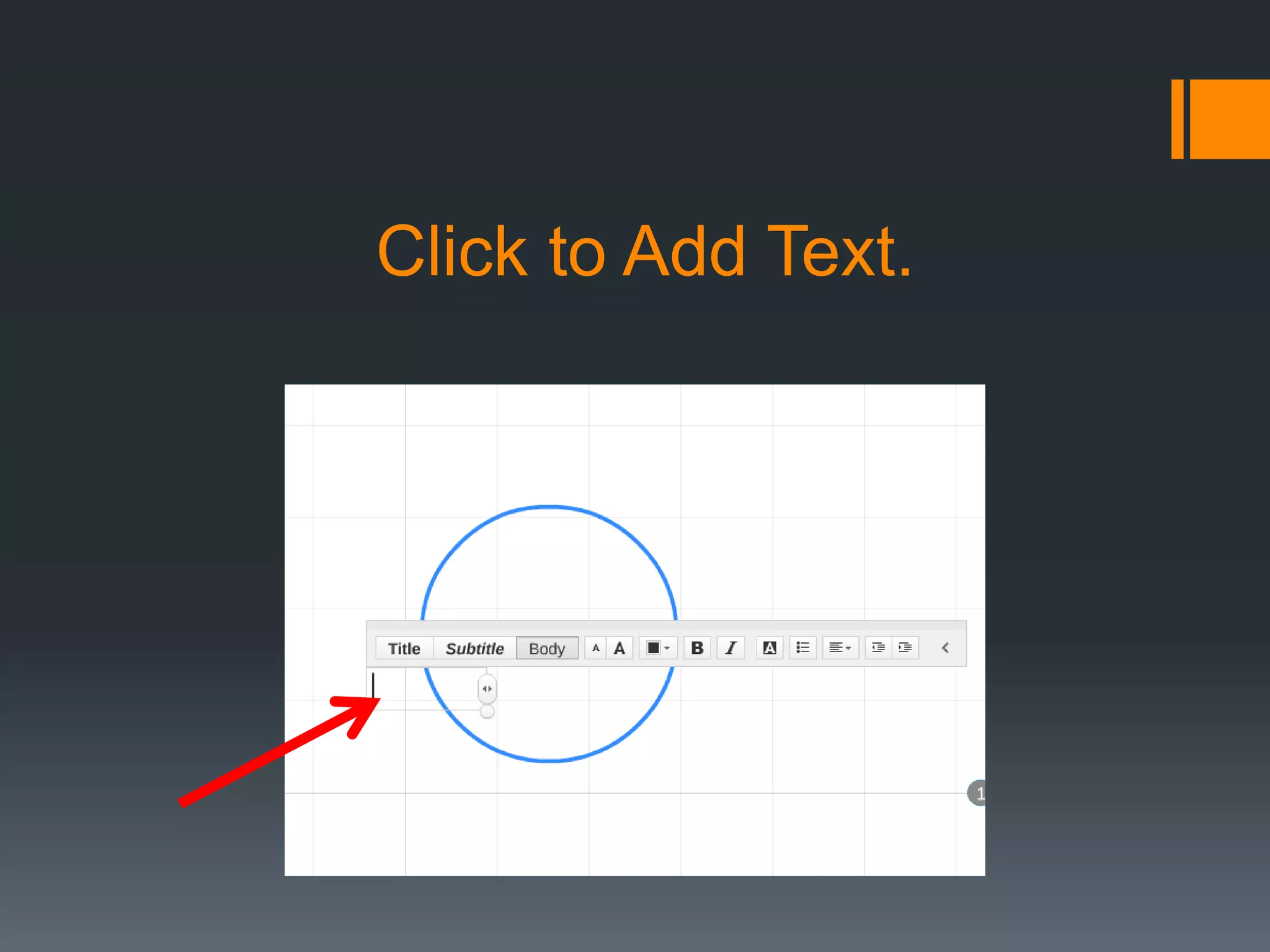 Click to Add Text.
 