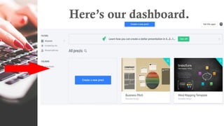 Here’s our dashboard.
 