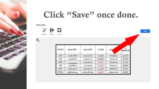 Click “Save” once done.
 