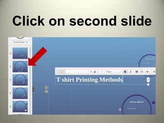 Click on second slide
 
