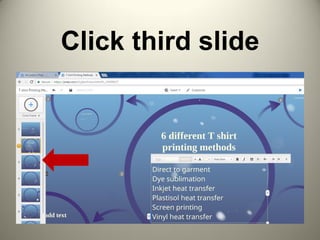 Click third slide
 