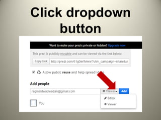 Click dropdown
button
 