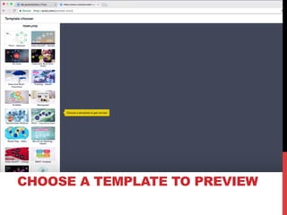 CHOOSE A TEMPLATE TO PREVIEW
 