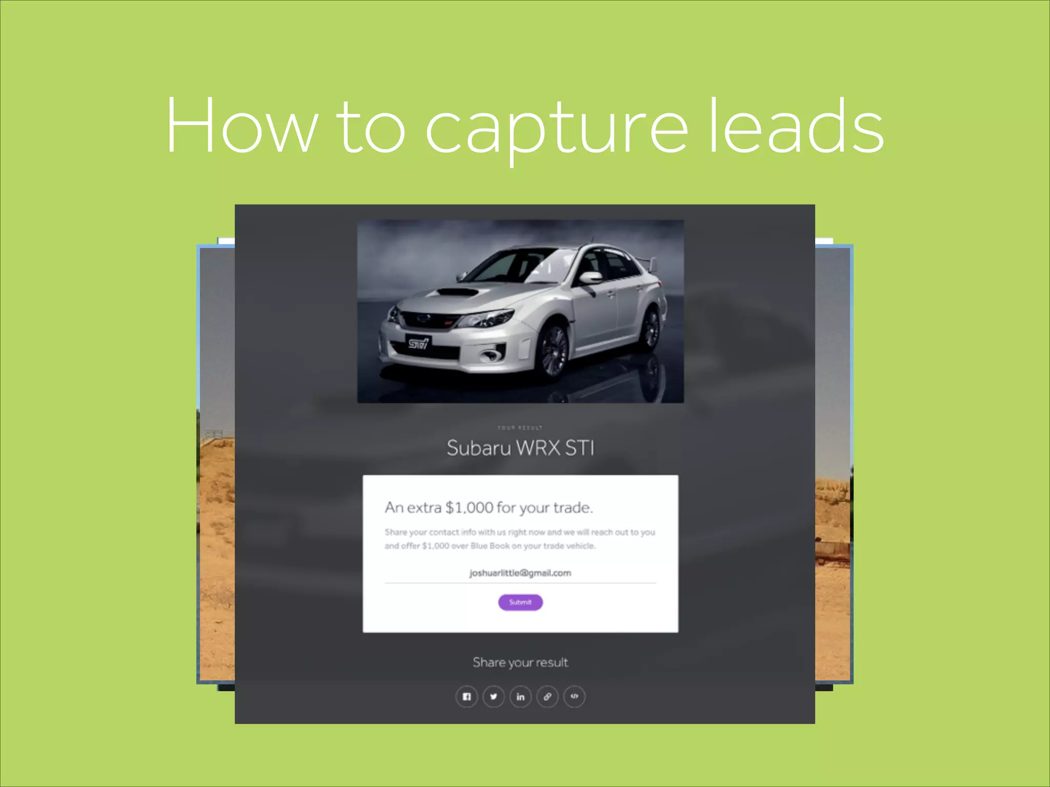 How to capture leads