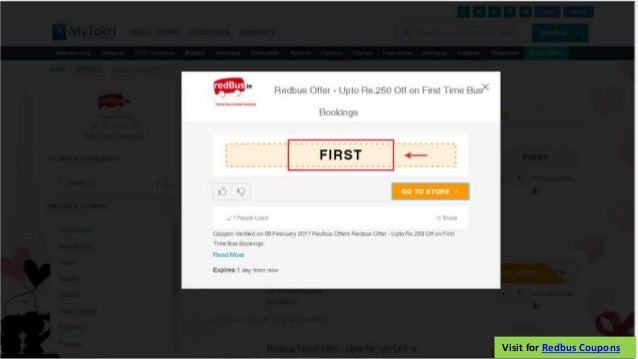 redbus first user coupon