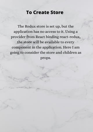 How to use redux with react hooks in react native application | PDF