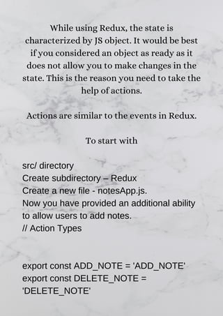 How to use redux with react hooks in react native application | PDF