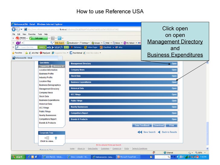 reference usa