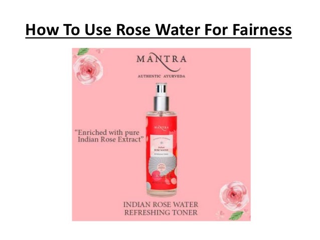 can you use rose water as toner