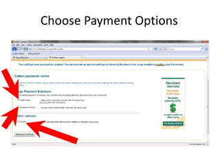Choose Payment Options
 