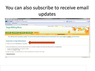 You can also subscribe to receive email
               updates
 