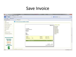 Save Invoice
 