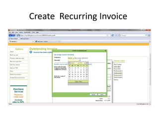 Create Recurring Invoice
 