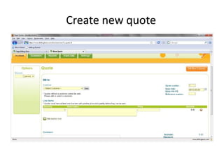 Create new quote
 