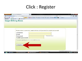 Click : Register
 