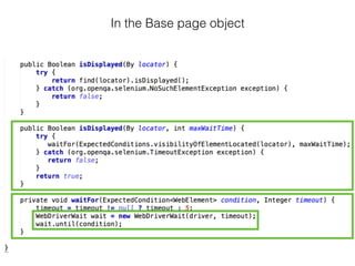 In the Base page object
 
