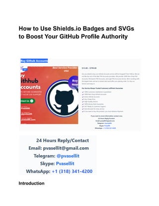 How to Use Shields.io Badges and SVGs to Boost Your GitHub Profile ...