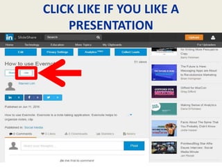 CLICK LIKE IF YOU LIKE A
PRESENTATION
 