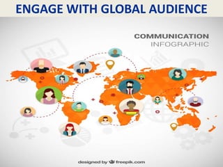 ENGAGE WITH GLOBAL AUDIENCE
 