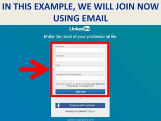 IN THIS EXAMPLE, WE WILL JOIN NOW
USING EMAIL
 