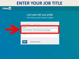 ENTER YOUR JOB TITLE
 