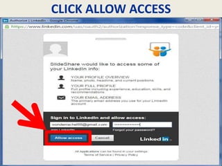 CLICK ALLOW ACCESS
 