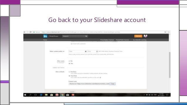 slideshare account