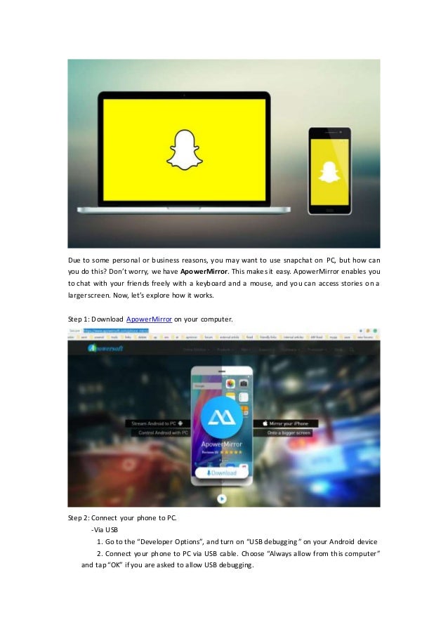 snapchat on computer