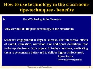 How to use technology in the classroom tips - techniques - benefits | PPT