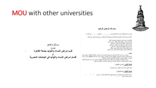 MOU with other universities
 