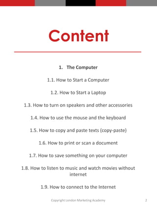 How to Use The Computer and The Internet | PDF