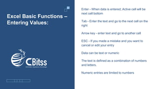 How to use the excel basic functions | PPT