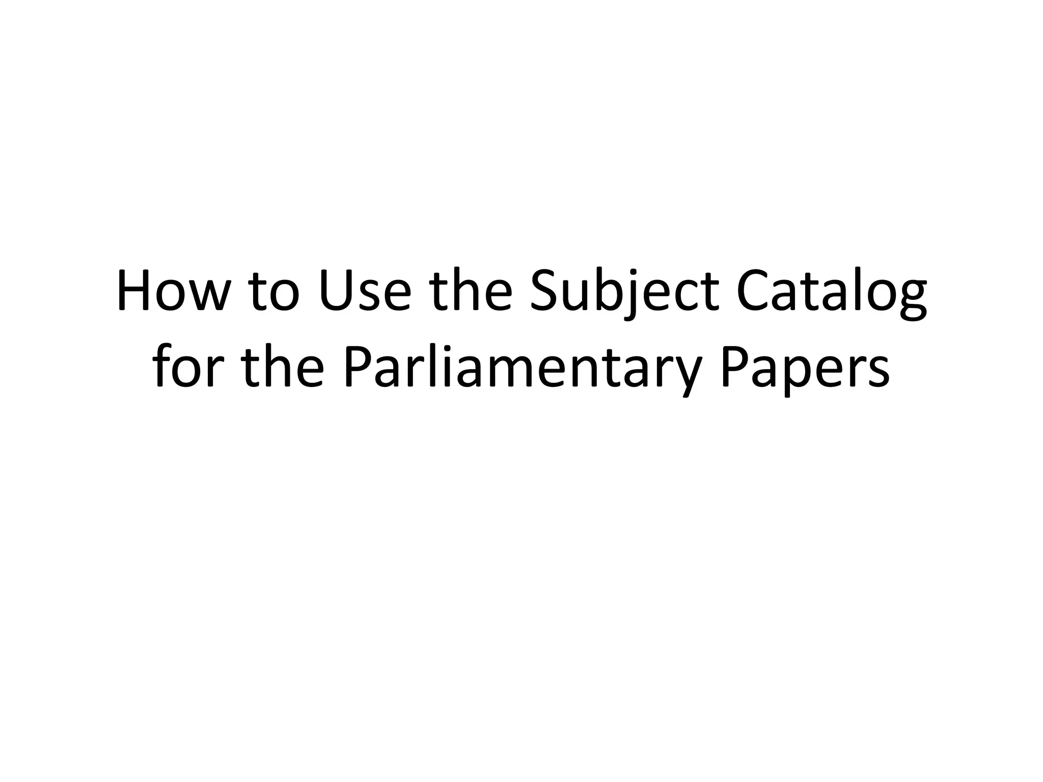How to use the subject catalog for the PPTX Books and Literature
