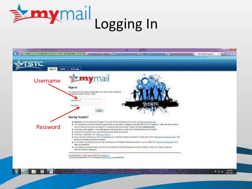 How to use the tstc mymail system