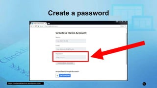 https://remarkablechris.wordpress.com 14
Create a password
 