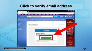 https://remarkablechris.wordpress.com 20
Click to verify email address
 